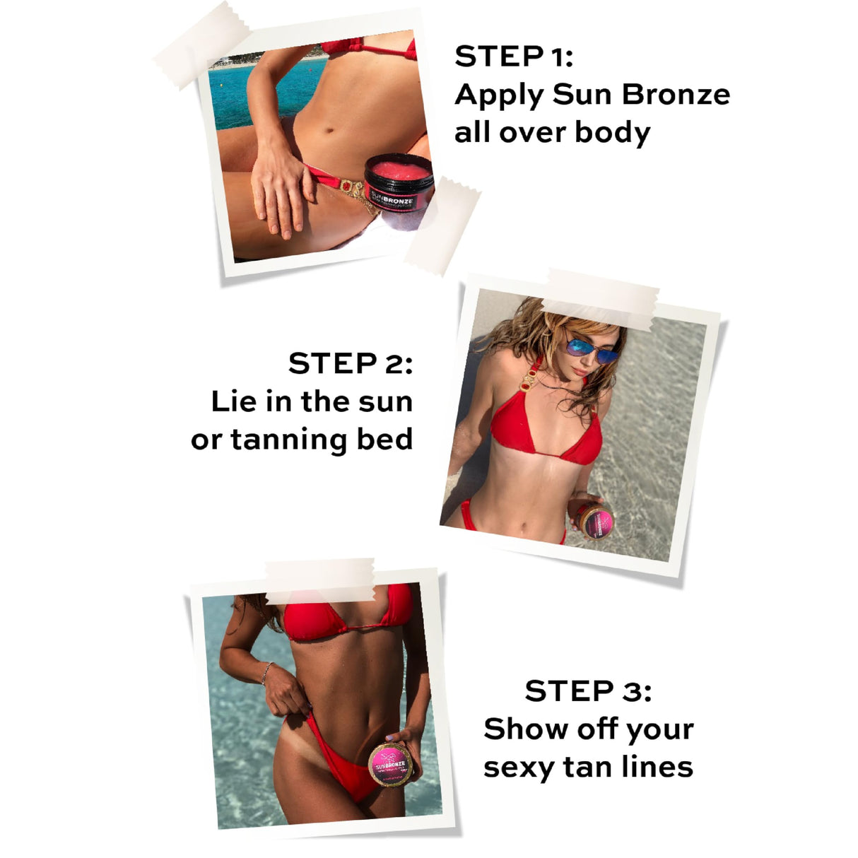 BANGBERRY Original Sun Bronze Ultra Tanning Butter - Juicy Watermelon, Use in the sun outdoor or tanning bed Better than tanning oil Tan faster with premium natural ingredients Safe for Sensitive Skin