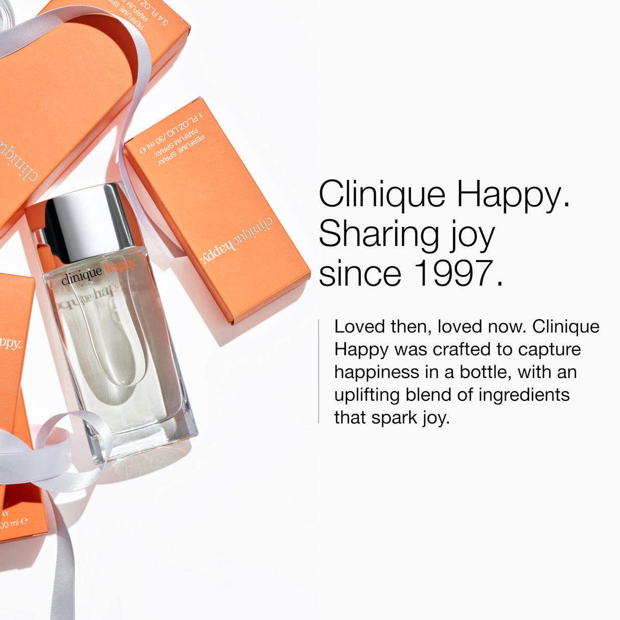 Clinique Happy Eau de Parfum Spray - Perfume For Women | Notes of Citrus-Bright + Floral-Fresh, 3.4 Fl Oz