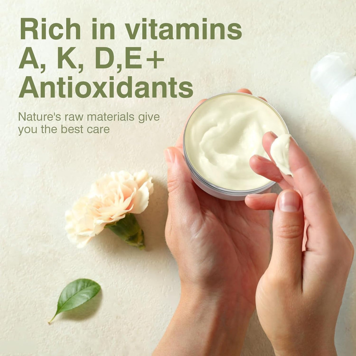 MROUVIK Beef Tallow for Skin, Tallow and Honey Balm,Tallow Face Moisturizer, Natural Grass-Fed Beef Tallow Balm with Raw Honey Moisturizing Cream for Body Lotion Skin Care