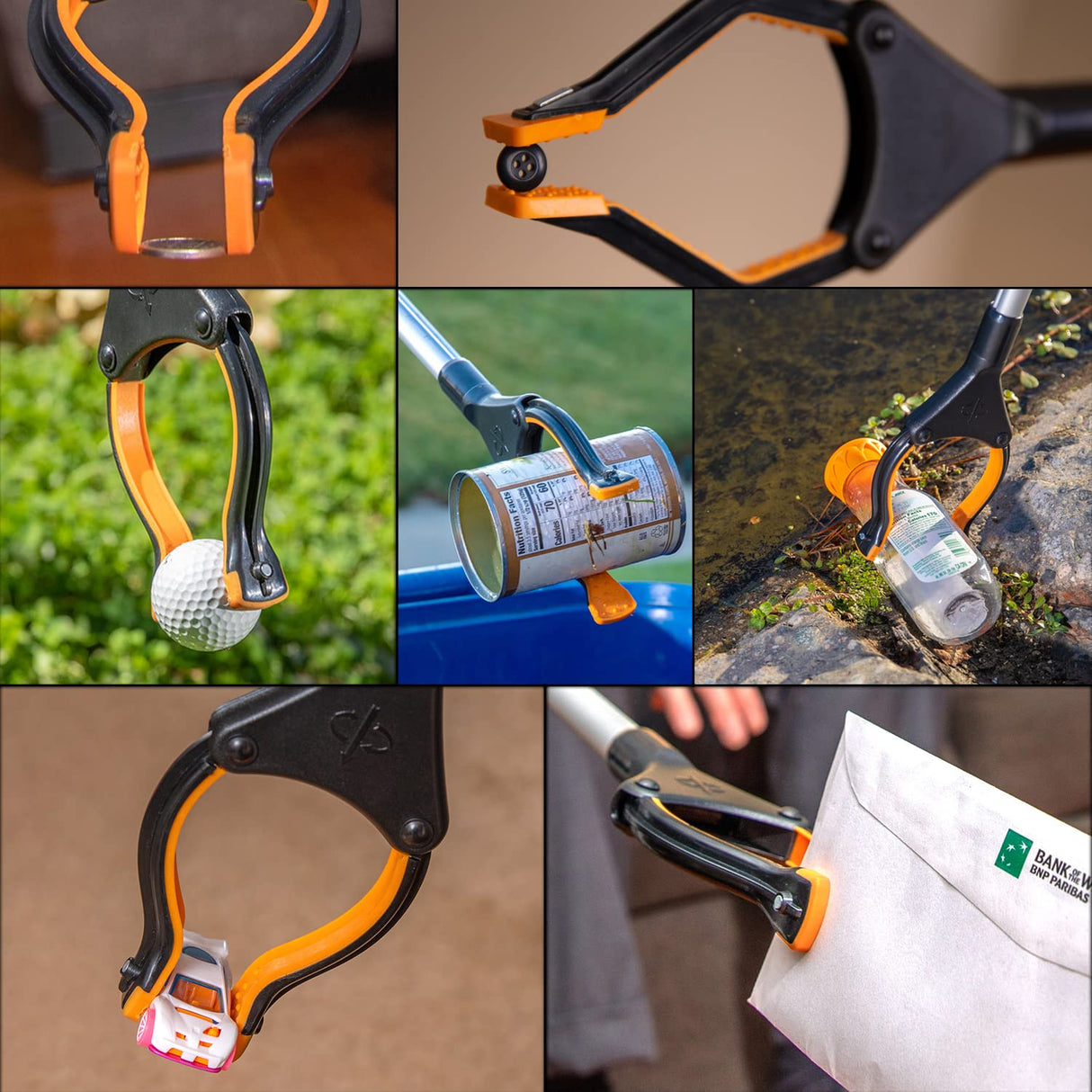 EZPIK Pro 43" Foldable Grabber Reacher Tool for Seniors - Grabbers for Elderly Reaching Tool Heavy Duty Pickup Trash Picker Upper Equipment - Claw Grabber Stick for Reaching Aids, Weed Gripper