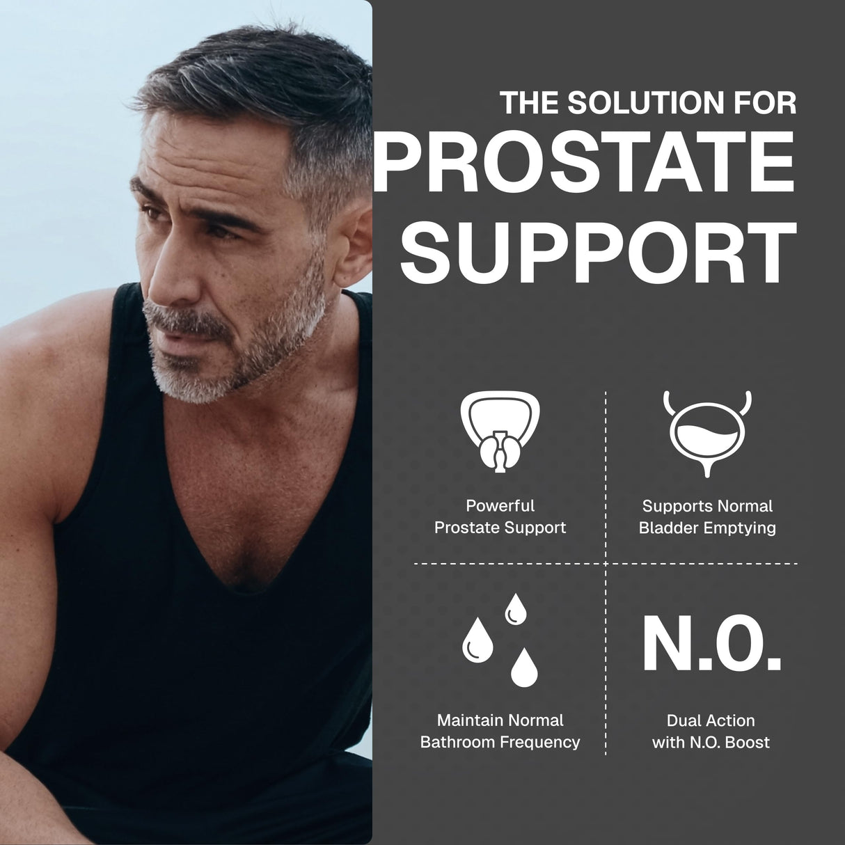 Weider Prime Prostate Health for Men, Saw Palmetto, Dual Action with N.O. Boost, Promotes Flow and Normal Frequency, 60 Veggie Capsules