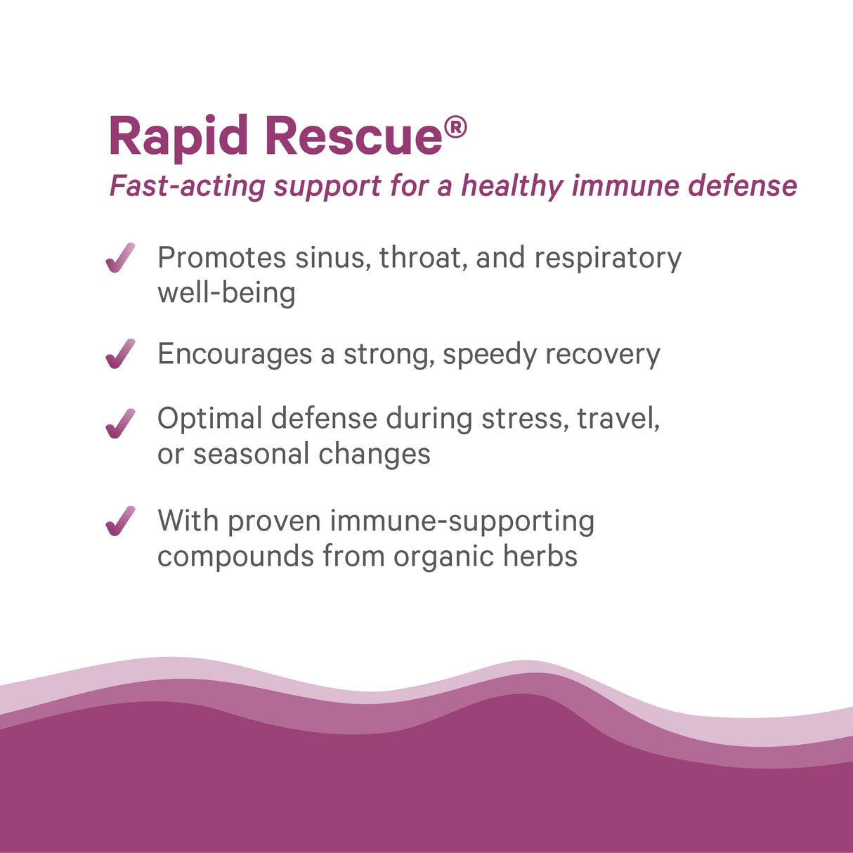 PURE SYNERGY Rapid Rescue | Organic Immune Support Capsules | Herbal Supplement with Echinacea, Elderberry, and Olive Leaf Extracts | for Immediate Immune Support (42 Capsules)