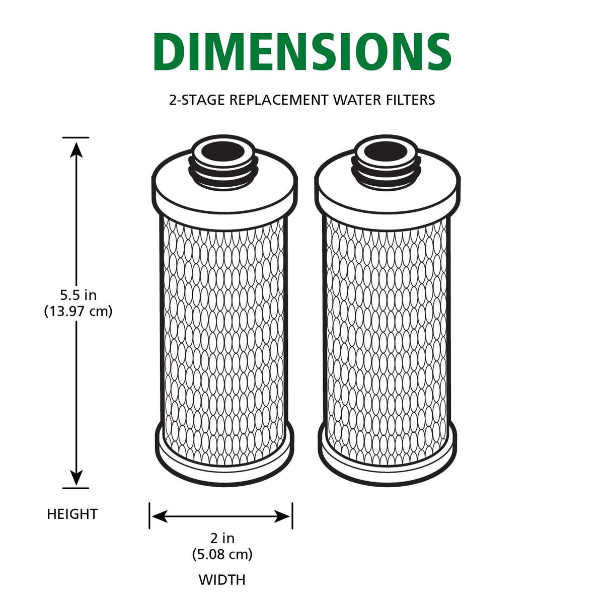 AO Smith Claryum Filter Replacement - 2 Pack - AO-US-200-R