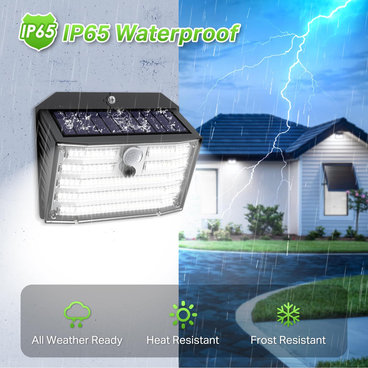 Solar Motion Lights Outdoor, Ultra Bright Solar Fence Lights with Motion Sensor, IP65 Waterproof Security Light 3 Modes, 270ยฐ Lighting Angle, Wall Lights for Deck Patio Fence Garage Door (6 Packs)