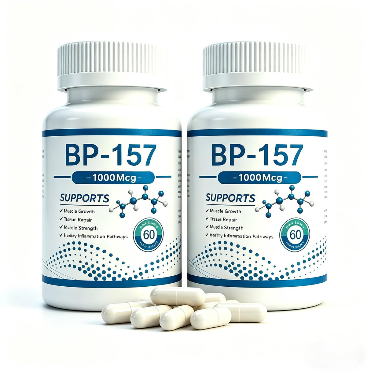 BP-157 1000Mcg 120 Count Supports Muscle Growth, Tissue Repair, Digestive Health and Overall Health