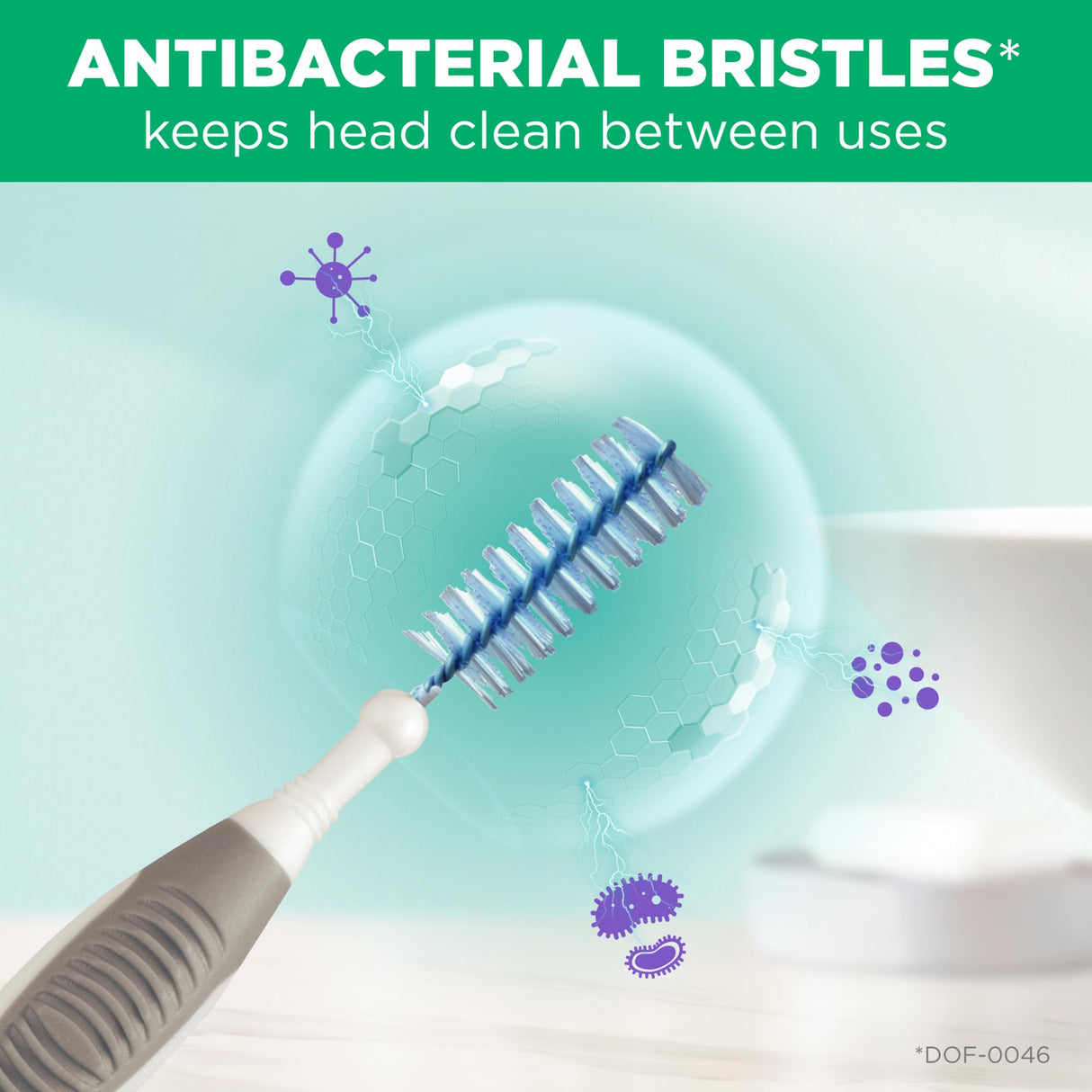 GUM Proxabrush Go-Betweens - Extra Wide - Interdental Brushes - Soft Bristled Dental Picks for Plaque Removal Health - Safe for Braces & Dental Devices, 10 Count (Pack of 4)