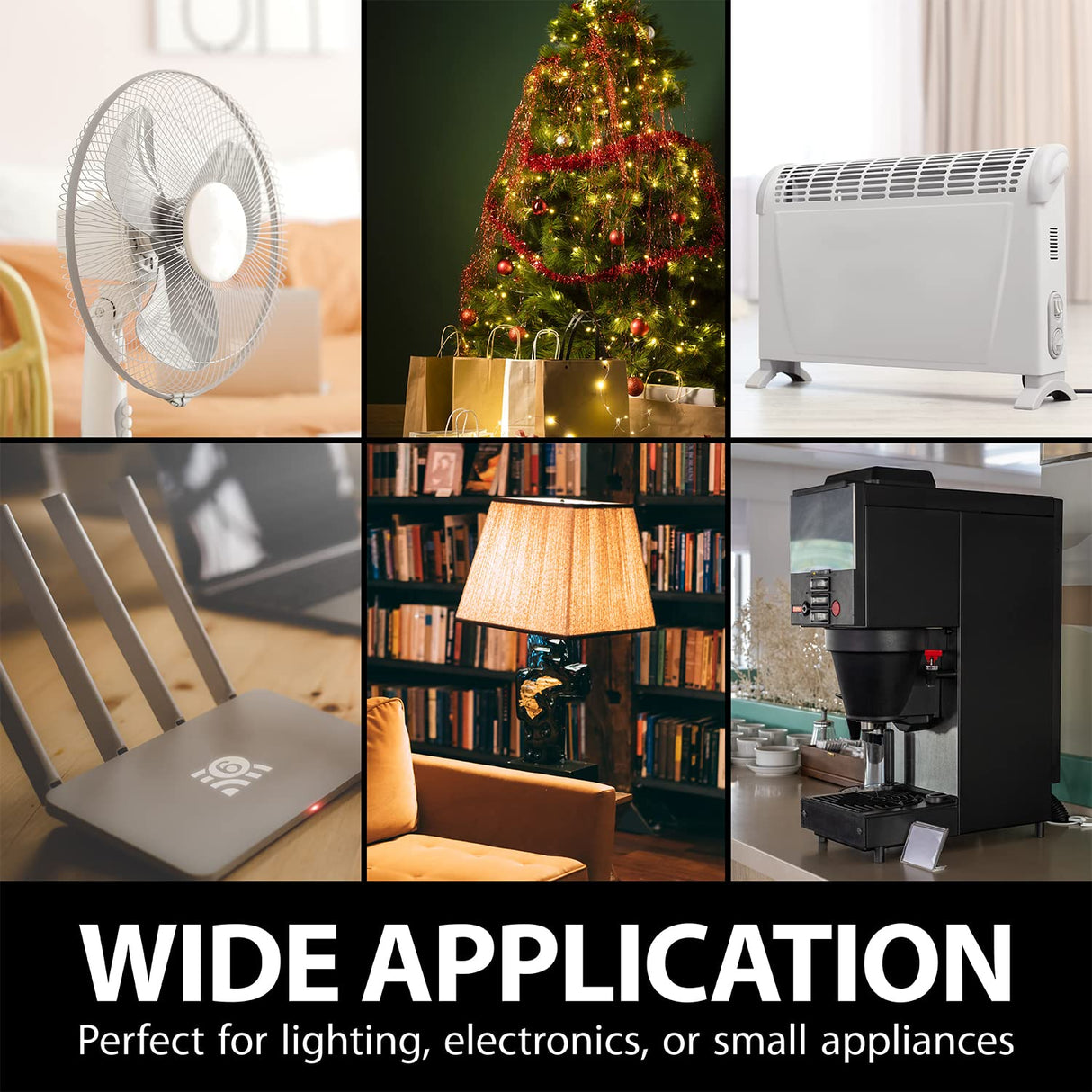 Fosmon Wireless Remote Control Outlet Plug Indoor, Battery Operated Light Switch with Braille On/Off Mark, for Lights, Christmas Tree, No Interference, 15A/1875W, No Wiring & Expandable - 3 Pack