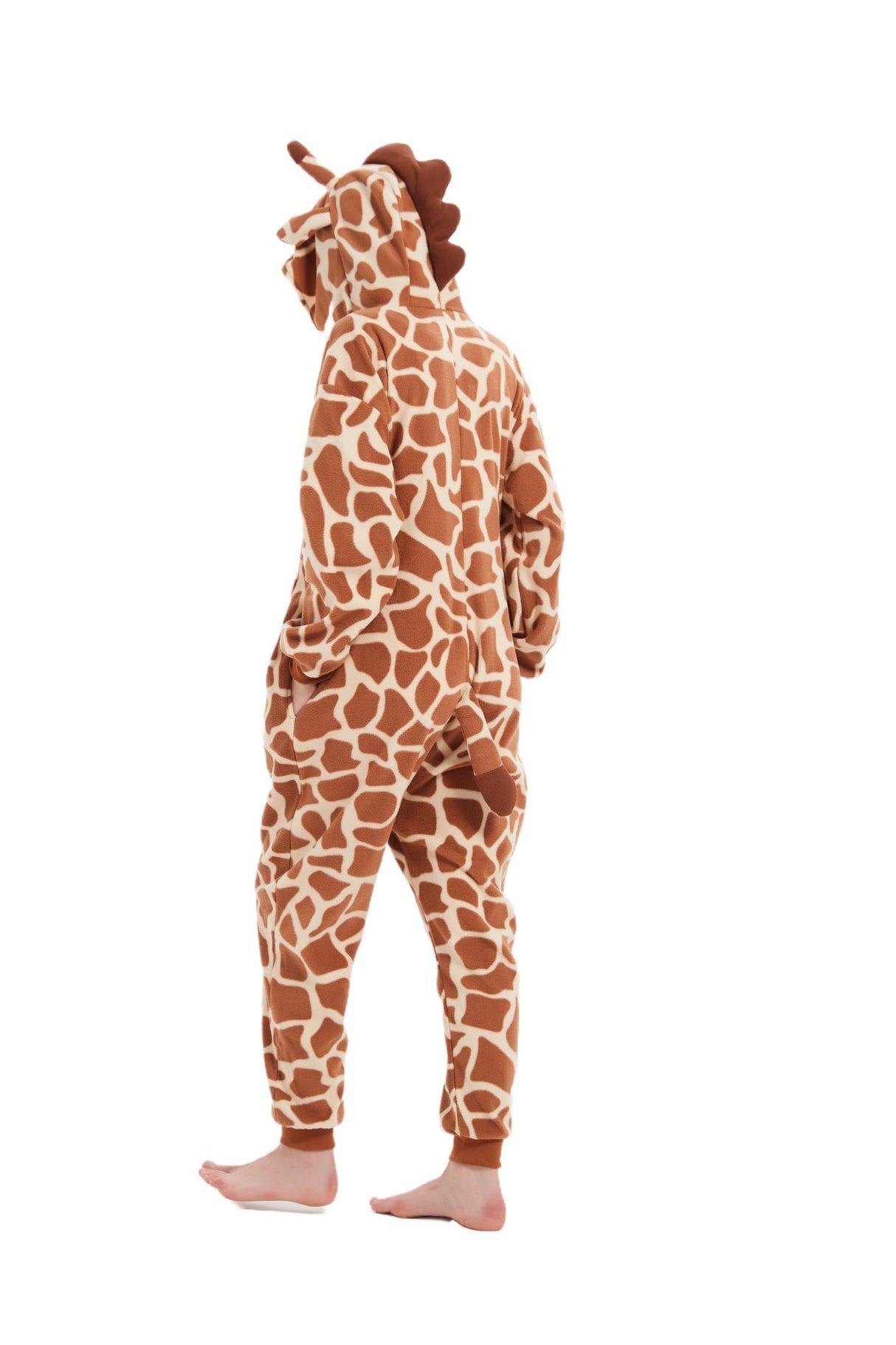AnmHIwcte Giraffe Onesie Adult Halloween Christmas Cosplay Animal Costume Unisex Pajamas For Women Men