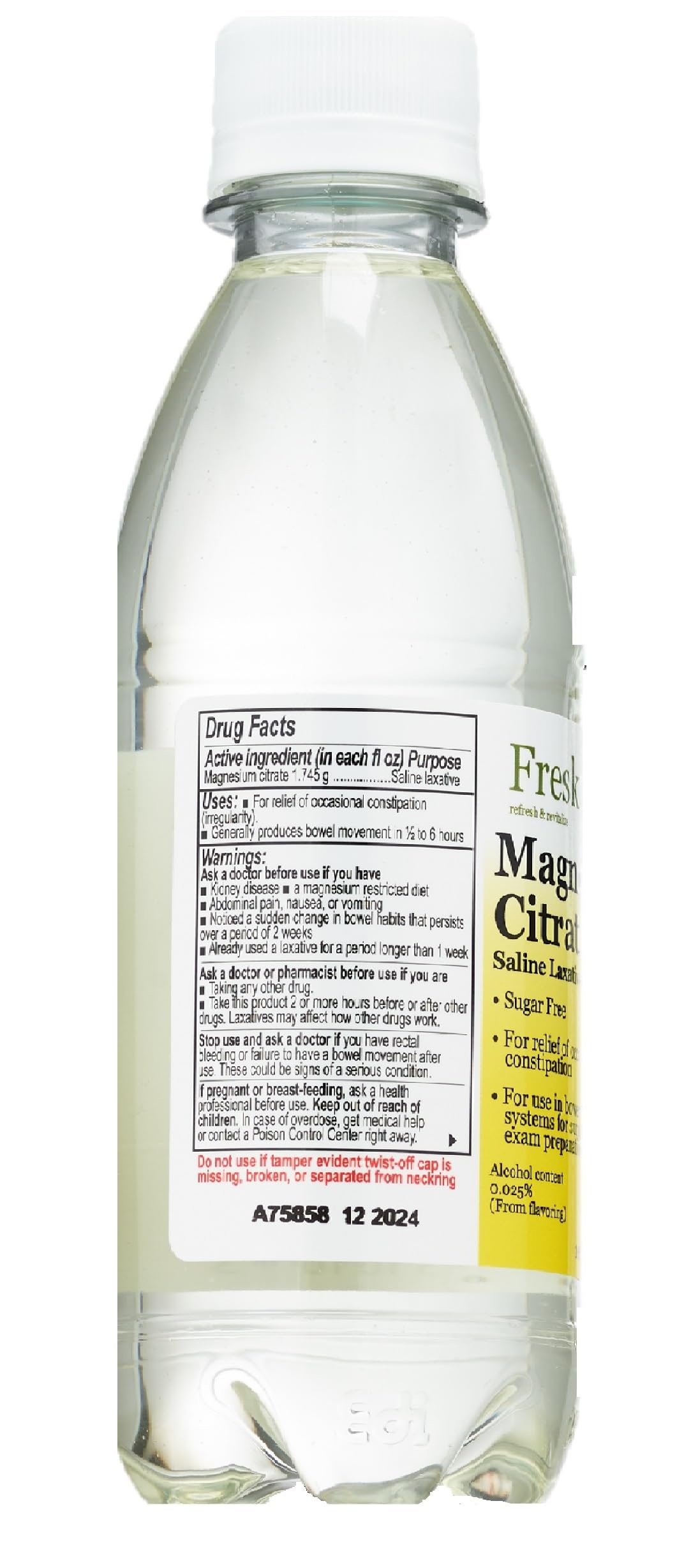 Magnesium Citrate Solution Lemon 10 fl oz (4 Pack)