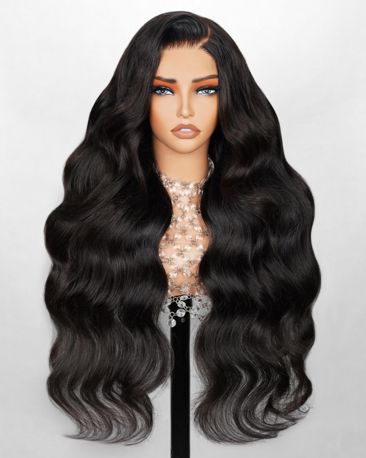 Arabella 5x6 Wear and Go Glueless Wigs Human Hair 210% Density Glueless Wig 12a Pre Cut Lace Front Wigs Human Hair 100% Pre Bleached Plucked Body Wave Wig (20inch, 5X6 Body Wave)