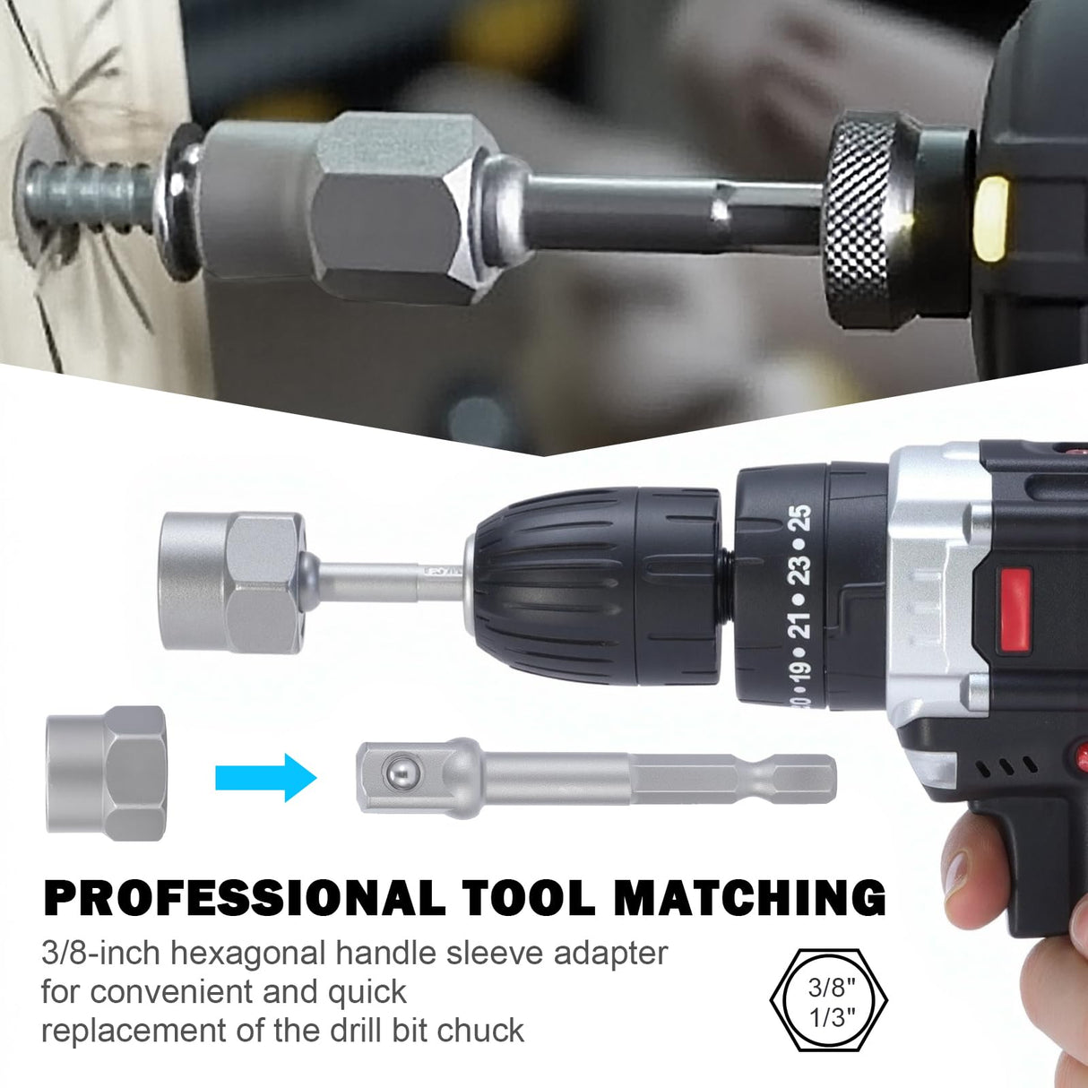Bolt Extractor Kit, 14 PCS Impact Bolt & Nut Remover Set with 3/8 Inch Adapter, Upgrade Stripped Bolt Extractor Socket Set with Portable Tool Box, Easy Out for Rusted, Damaged, Round Bolt Nuts Screws
