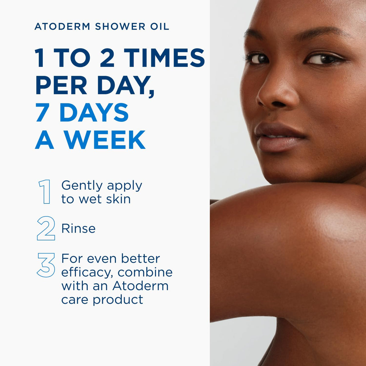 Bioderma Atoderm Shower Oil, Cleansing Oil For Face & Body, Nourishing Cleansing Oil For Dry to Atopic Sensitive Skin For Softer & Smooth Skin For Your Whole Family