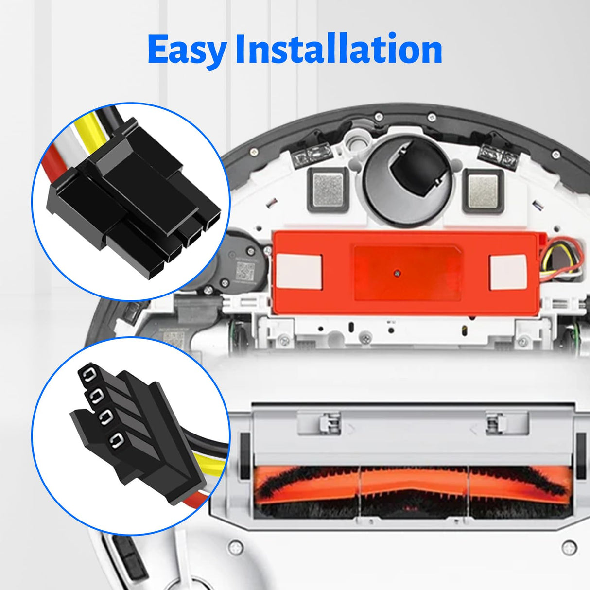 TQTHL Battery for Xiaomi Roborock S5, S5 Max, S50, S6, S6 MaxV, S7, Q7 Max V Ultra Pure, Q5 Q5 Max Q5 Pro, Brr-2p4s-5200s, Mijia 1st and 2nd Generation Robot Hoover(Not for Roborock Qrevo )