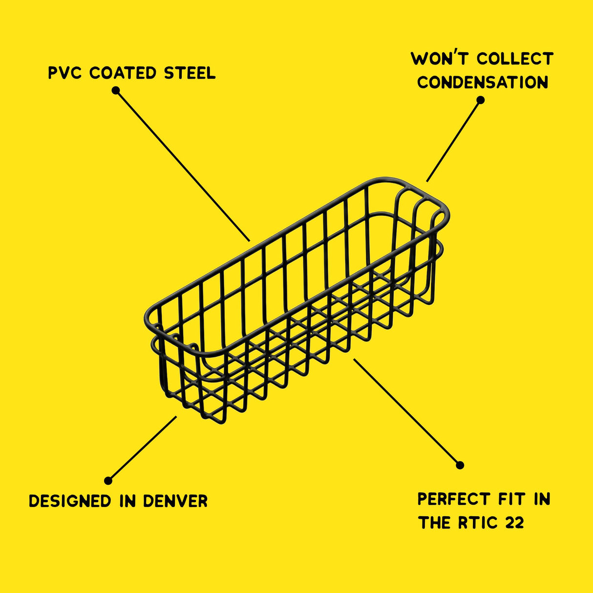 22 Qt. Cooler Basket for RTIC 22 Qt. Ultra-Light Coolers