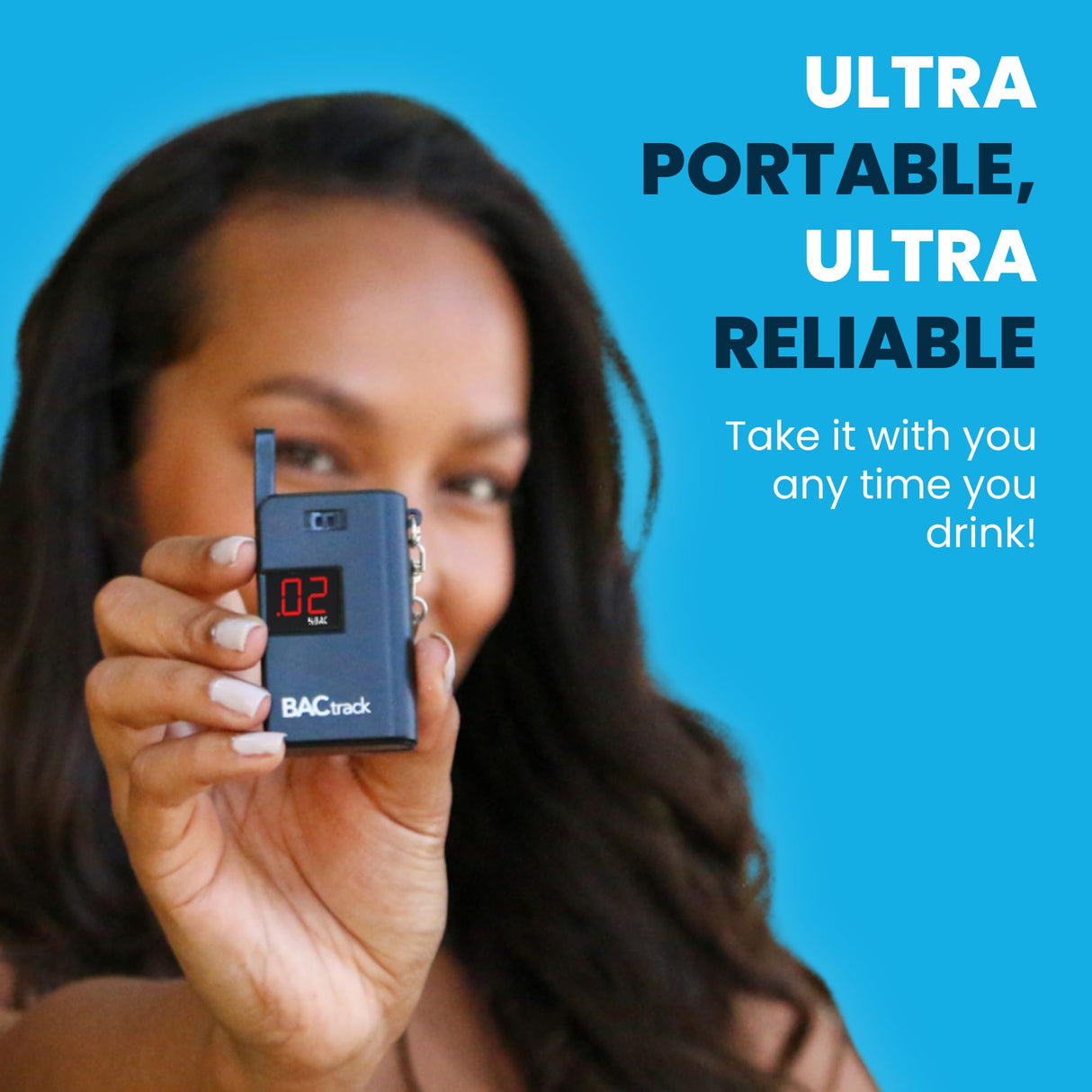 BACtrack Keychain Breathalyzer (Black) | Ultra-Portable Pocket Keyring Alcohol Tester for Personal Use