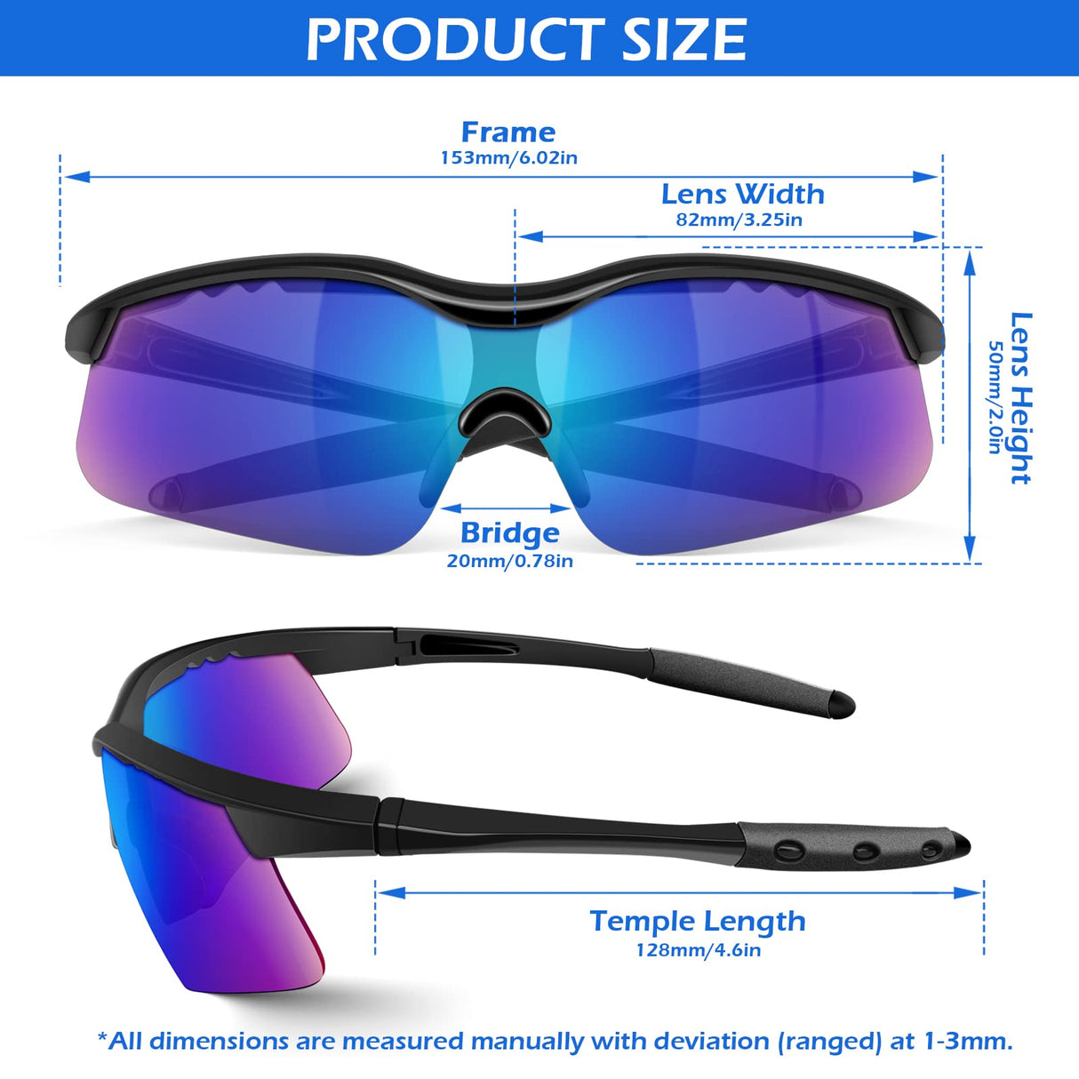 OXG 12 Pack Safety Glasses, ANSI Z87.1 Impact Resistant Anti-Scratch Safety Goggles for Men Women Youth (Mirrored)