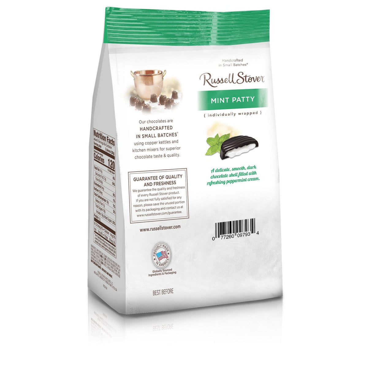 Russell Stover Mint Patty Mini Gusset Bag, 6 Ounce Bag