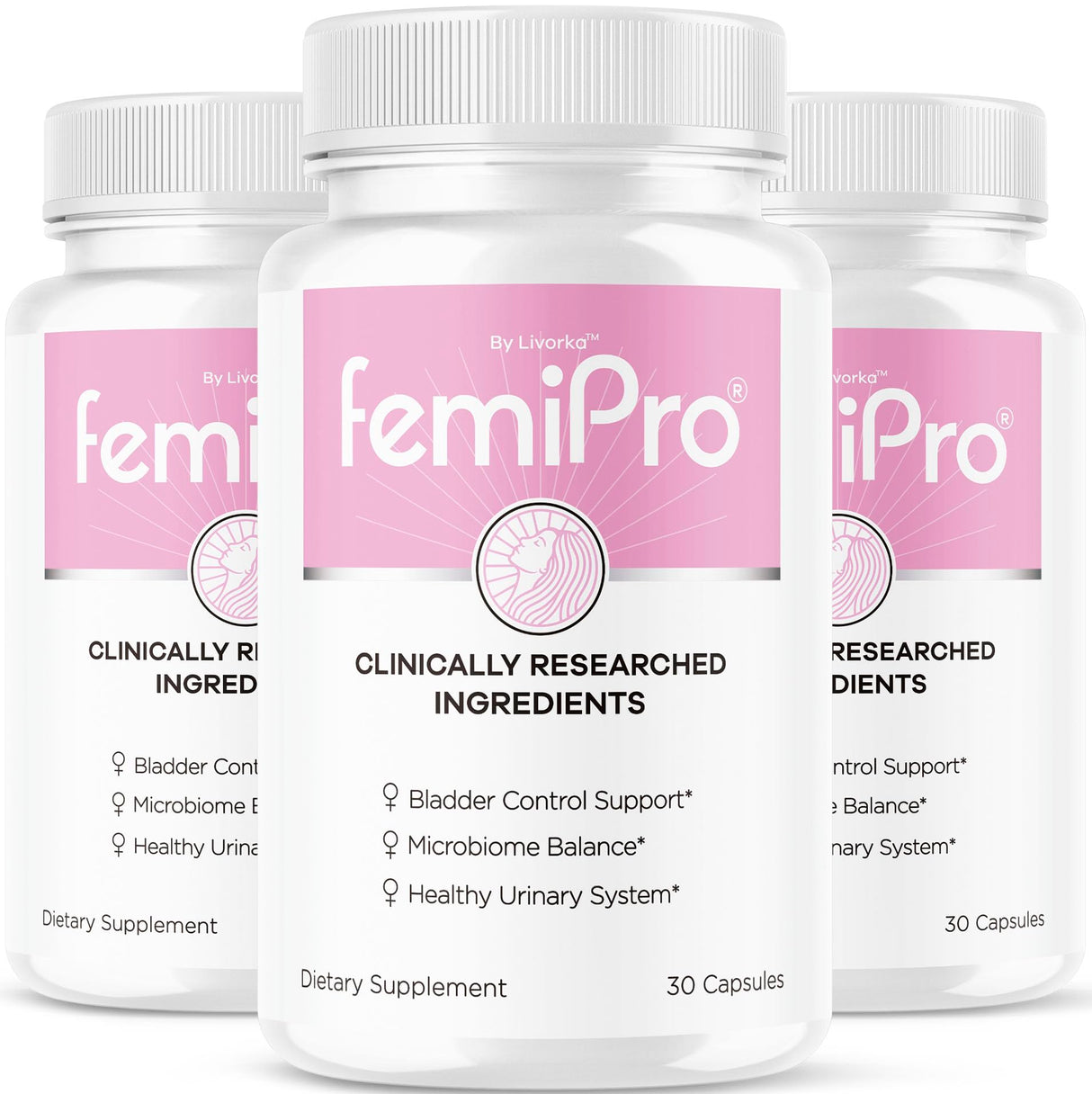 (3 Pack) FemiPro Bladder Control Pills - Original FemiPro Capsules, Femi Pro Bladder Control Support Supplement, Probitic FemiPro Pills for Overall Health and Wellness Reviews, 90 Capsules 3 Months
