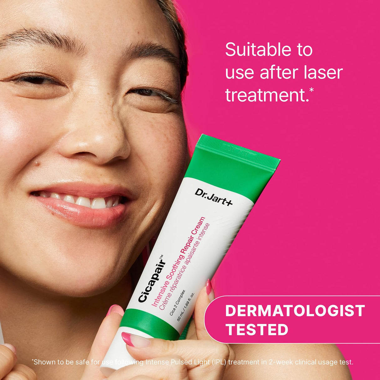 Dr.Jart+ Cicapair™ Sensitive Skin Face Moisturizer for Redness and Barrier Repair with Centella Asiatica | Korean Skin Care, 1.69 Fl Oz
