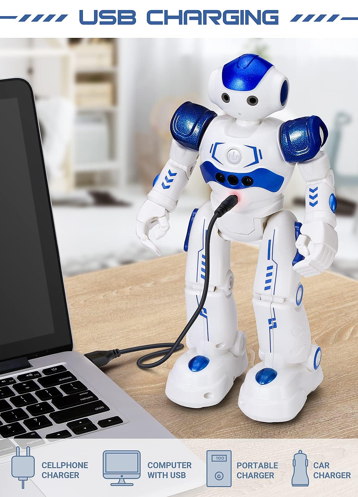 KingsDragon RC Robot Toys for Kids,Remote Control Smart Robot Toy