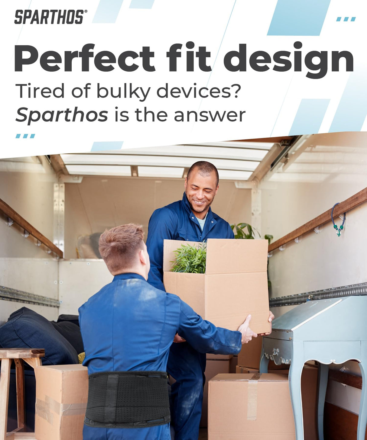 Sparthos Back Brace for Lower Back Pain - Immediate Relief from Sciatica, Herniated Disc, Scoliosis - Breathable Design With Lumbar Support Pad - For Home & Lifting At Work - For Men & Women - (XL)