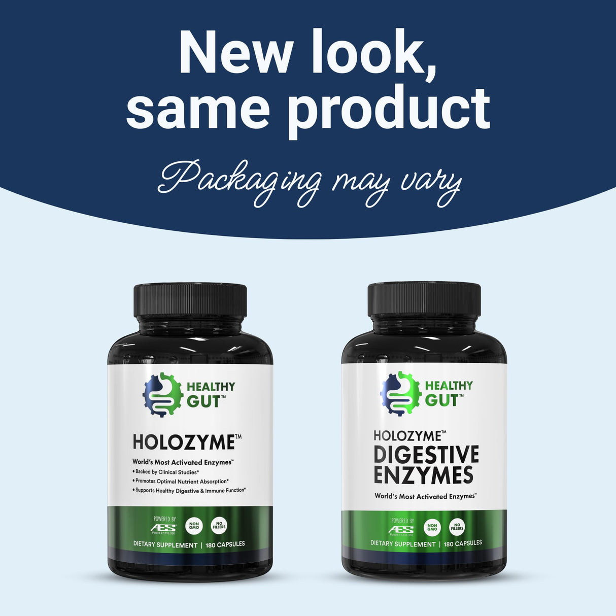 Healthy Gut HoloZyme Max Strength Digestive Enzymes | Prevents Bloating, Gas, & Indigestion w/Protease, Amylase, Lipase, Lactase, and More | 90 Servings