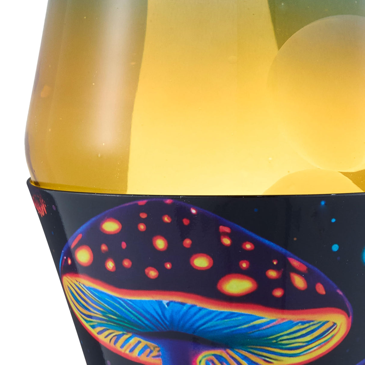 Lava The Original Lamp - 14.5" Trippy Shrooms – Classic Liquid Motion Lamp - Tri-Colored Globe and Black Base - Item #2361 (Amazon Exclusive)