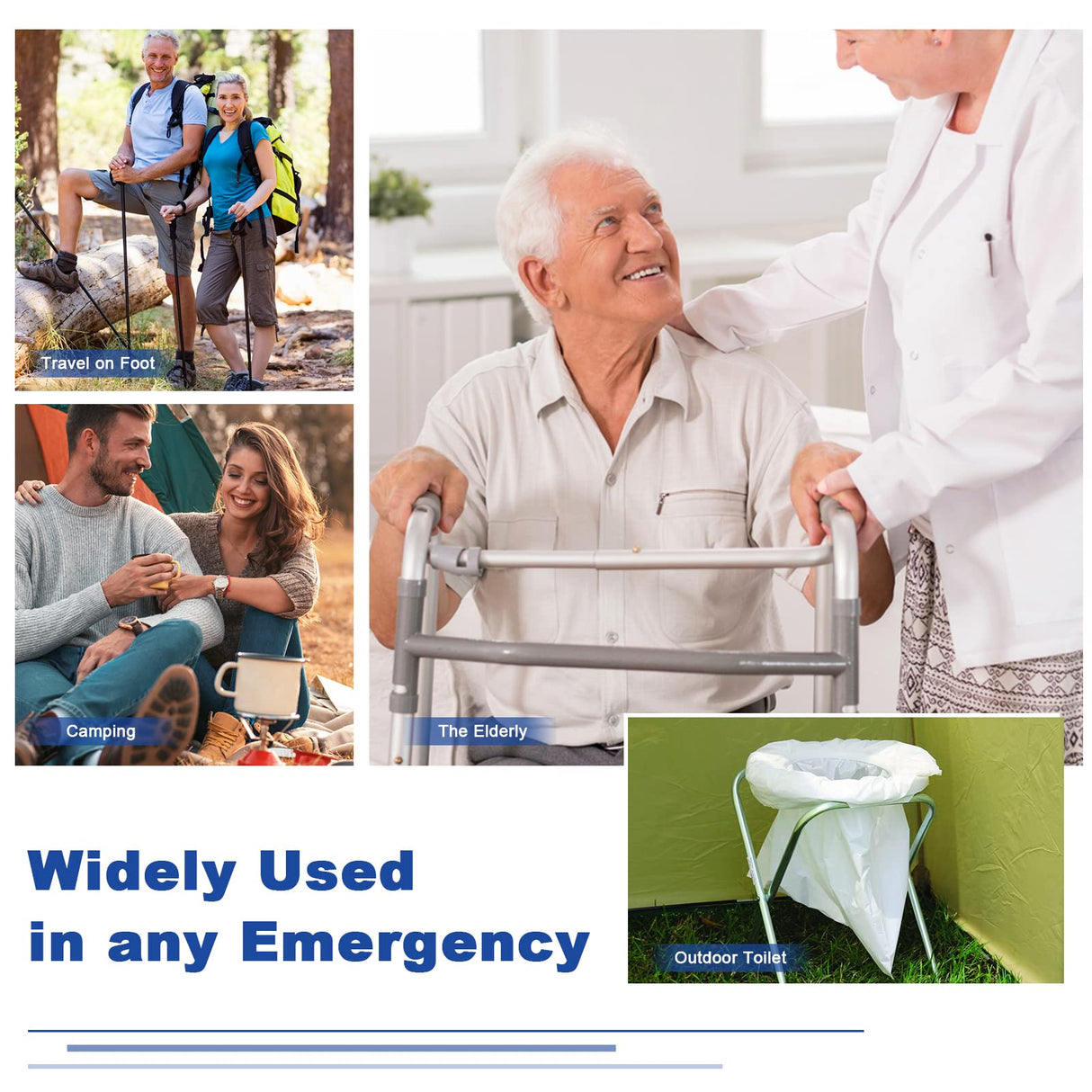 90 Pcs Commode Absorbent Pads for Bedside Toilet Chair Bucket, Commode Liners Pads, Disposable Bedside Commode Pads with Absorbent Gel, Portable Toilet Pads for Medical Care