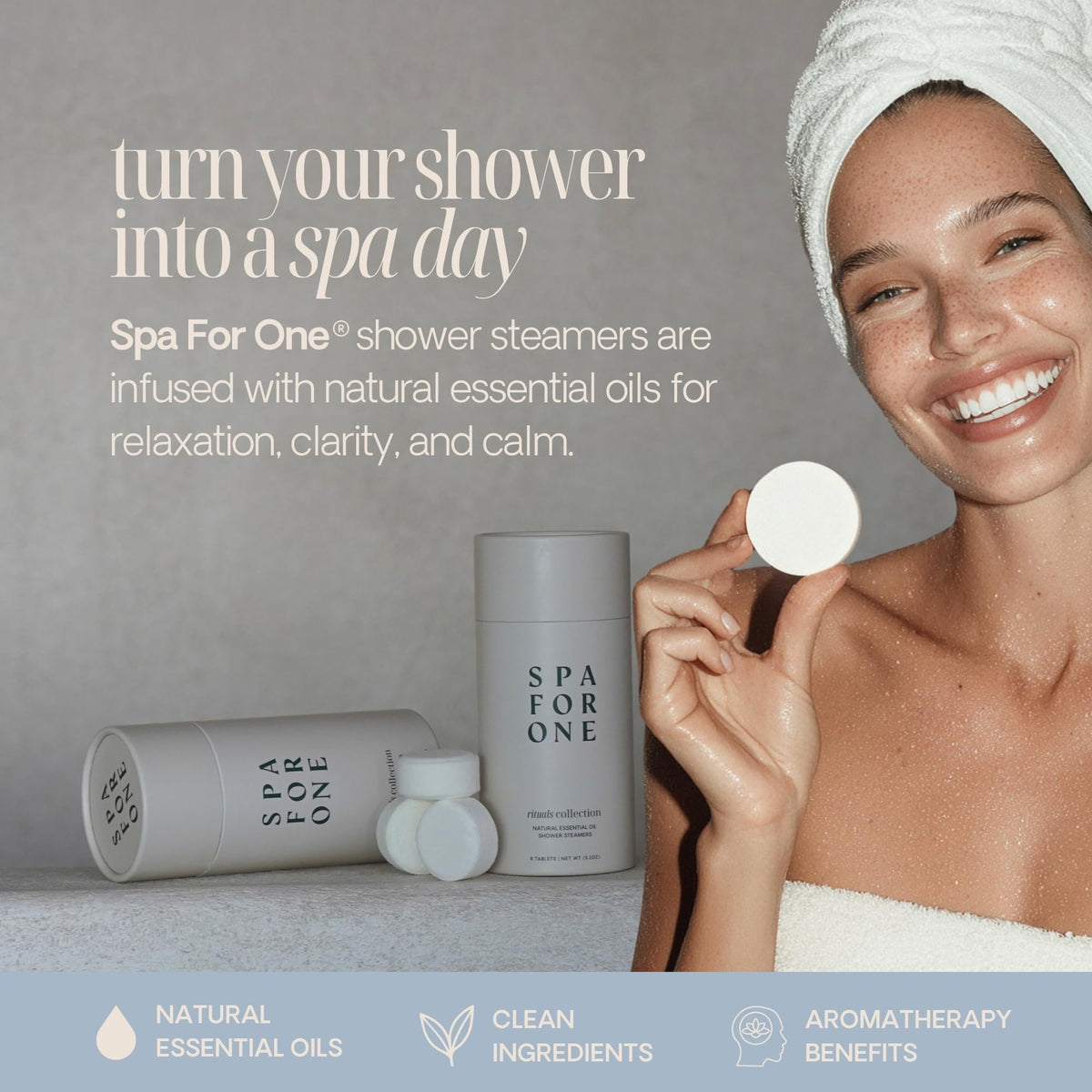 Spa For One Shower Steamers Aromatherapy, Self Care Gifts - Variety 6 Pack