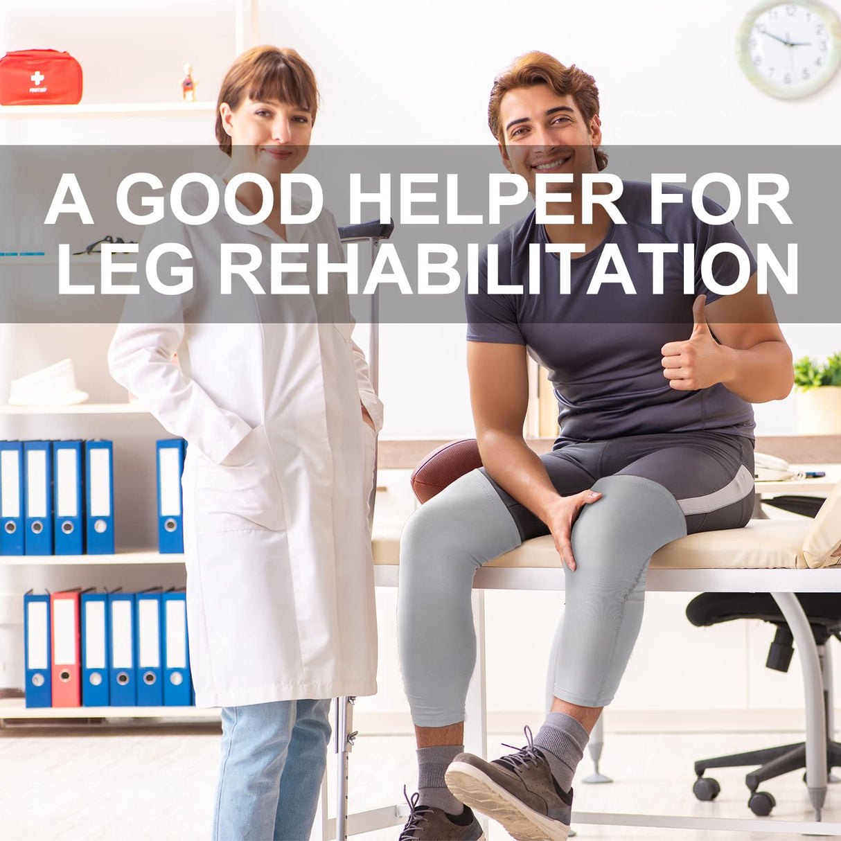 Sosation 8 Pcs Knee Brace Undersleeve Knee Sleeve for Under Brace Closed Patella Compression Breathable Leg Sleeves for Men Women Thigh Shin Support for Sports Protector(X-Large)