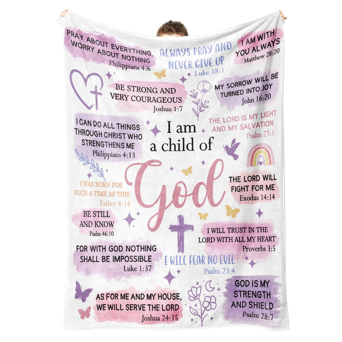 Baptism Gifts for Girl, Christian Blanket, Teen Girl Gifts Trendy Stuff