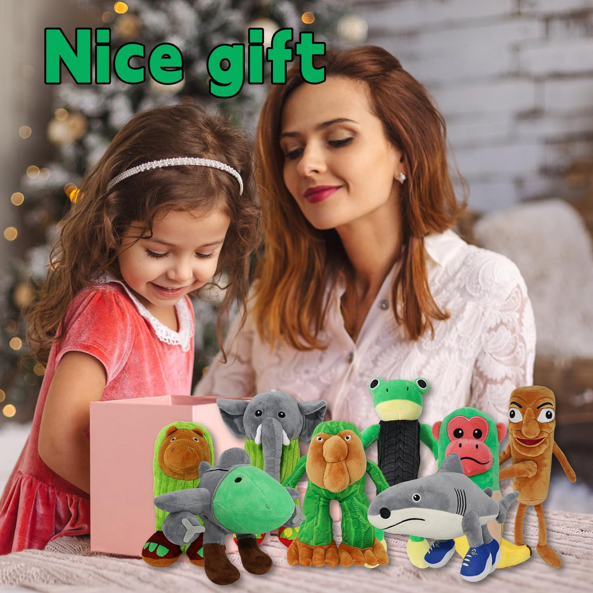 Italian Brainrot,Tung Tung Tung Sahur Plushies Toy 16inch for Fans Gift, Soft Stuffed Animal Pillow for Home Kids' Bedroom Decor, Birthday Christmas Choice for Boys Girls (8PACK)