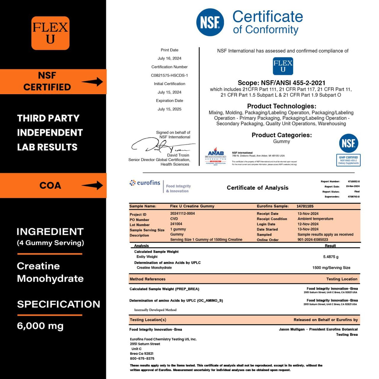 (6g) Creatine Gummies for Men Women, Preworkout Monohydrate Chews with Muscle Growth Gym Gains Builder, Pre Post Workout Recovery Protein NSF Certified Body Building Vegan Supplement Vitamin (120 Ct)