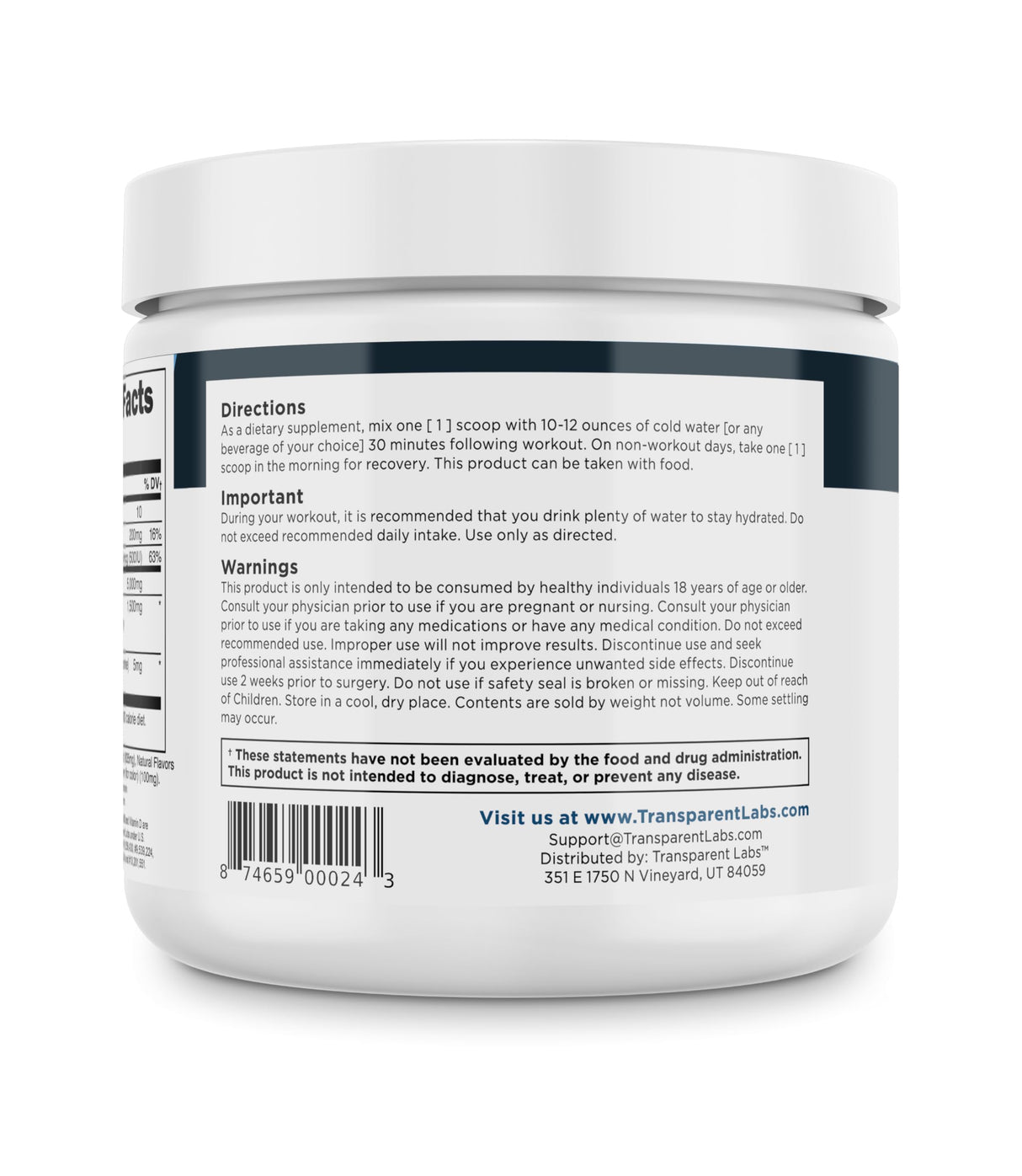 Transparent Labs Creatine HMB - Creatine Monohydrate Powder with HMB for Muscle Growth, Increased Strength, Enhanced Energy Output, and Improved Athletic Performance - 30 Servings, Hawaiian Splash