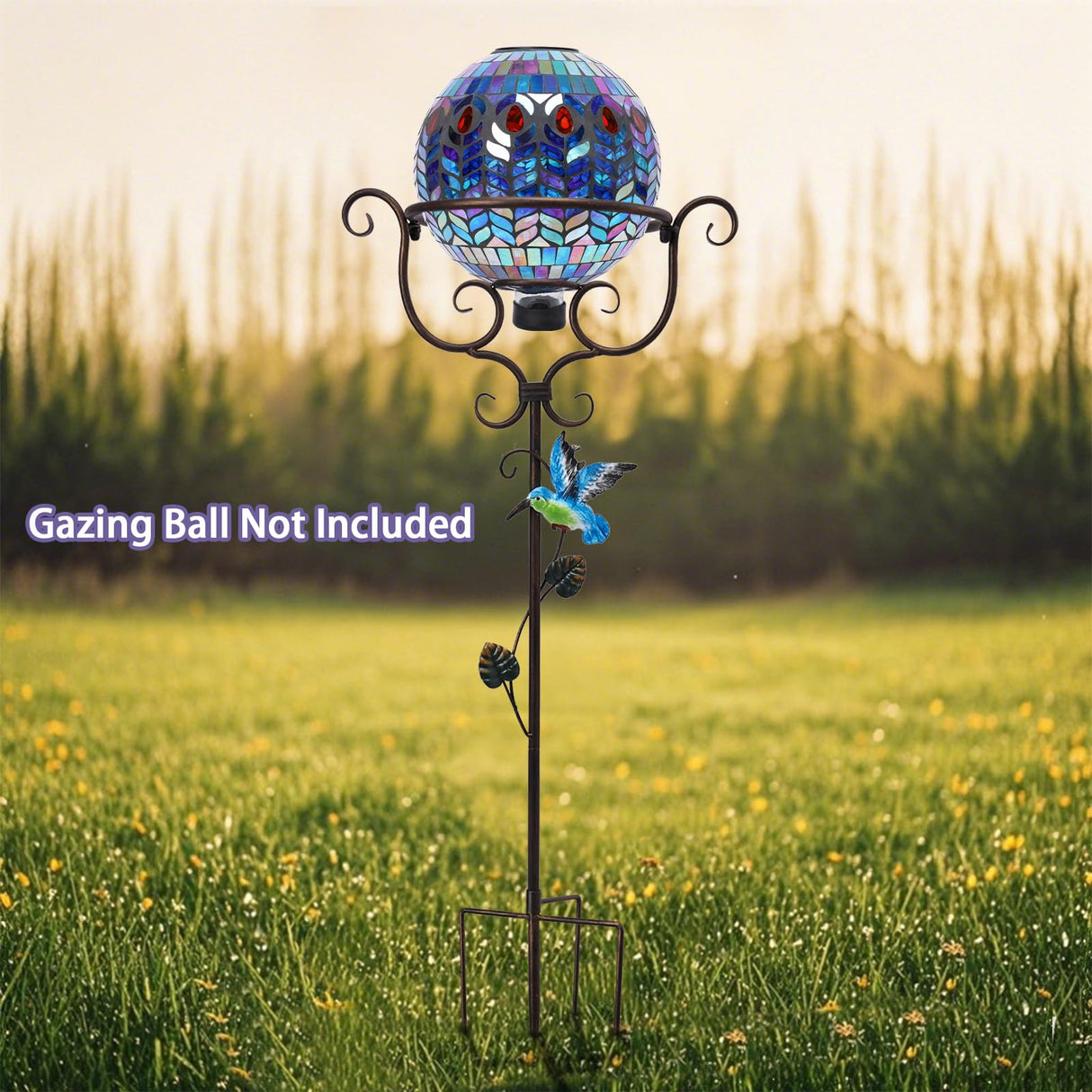 VCUTEKA Gazing Ball Stand, Metal Garden Gazing Globe Stand for 8-10" Balls