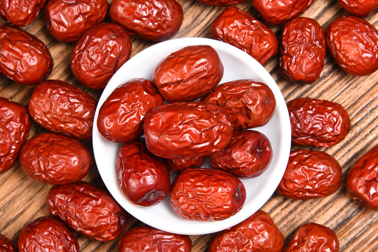 Premium Jujube Red Dates 1LB/453g,Selected Dried Fruit,Big & Delicious,100% Natural 红枣