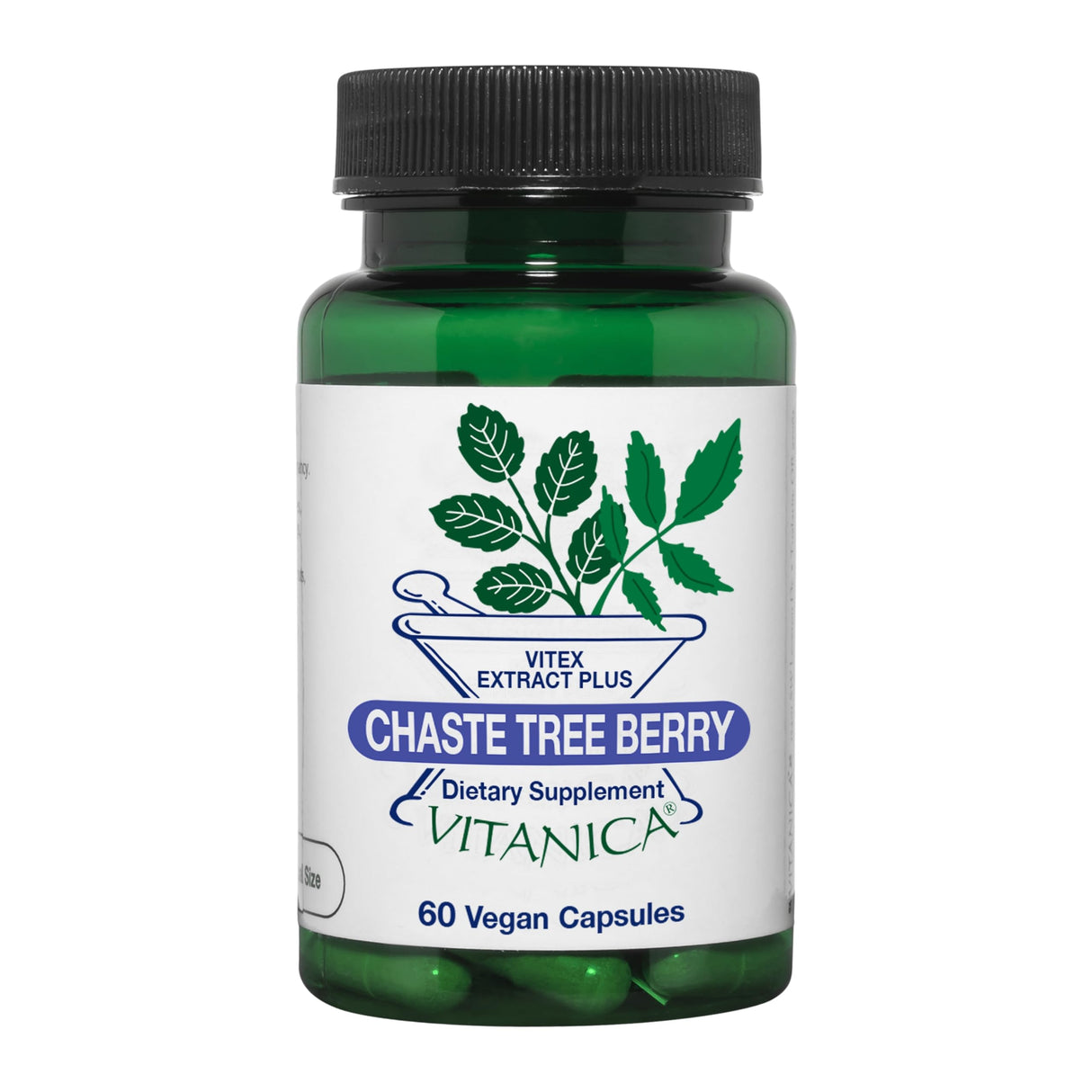 Vitanica, Chaste Tree Berry, Vitex Extract Plus, Vegan, 60 Capsules
