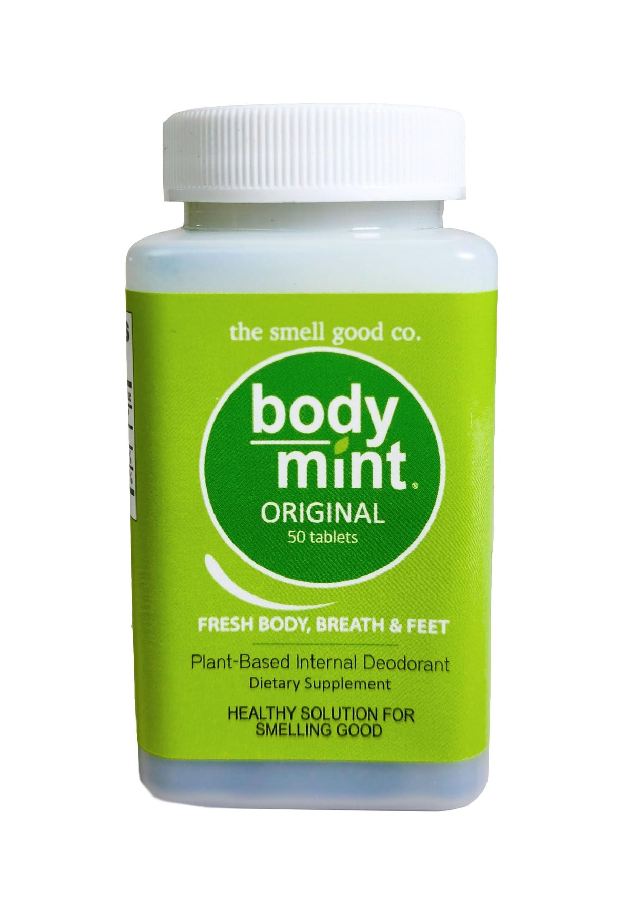 Body Mint Original | Chlorophyll Deodorizing Supplement for Full Body Freshness | Aluminum-Free Plant-Based Internal Deodorant | Fresh Underarms, Breath, Body & Feet | 50 tabs