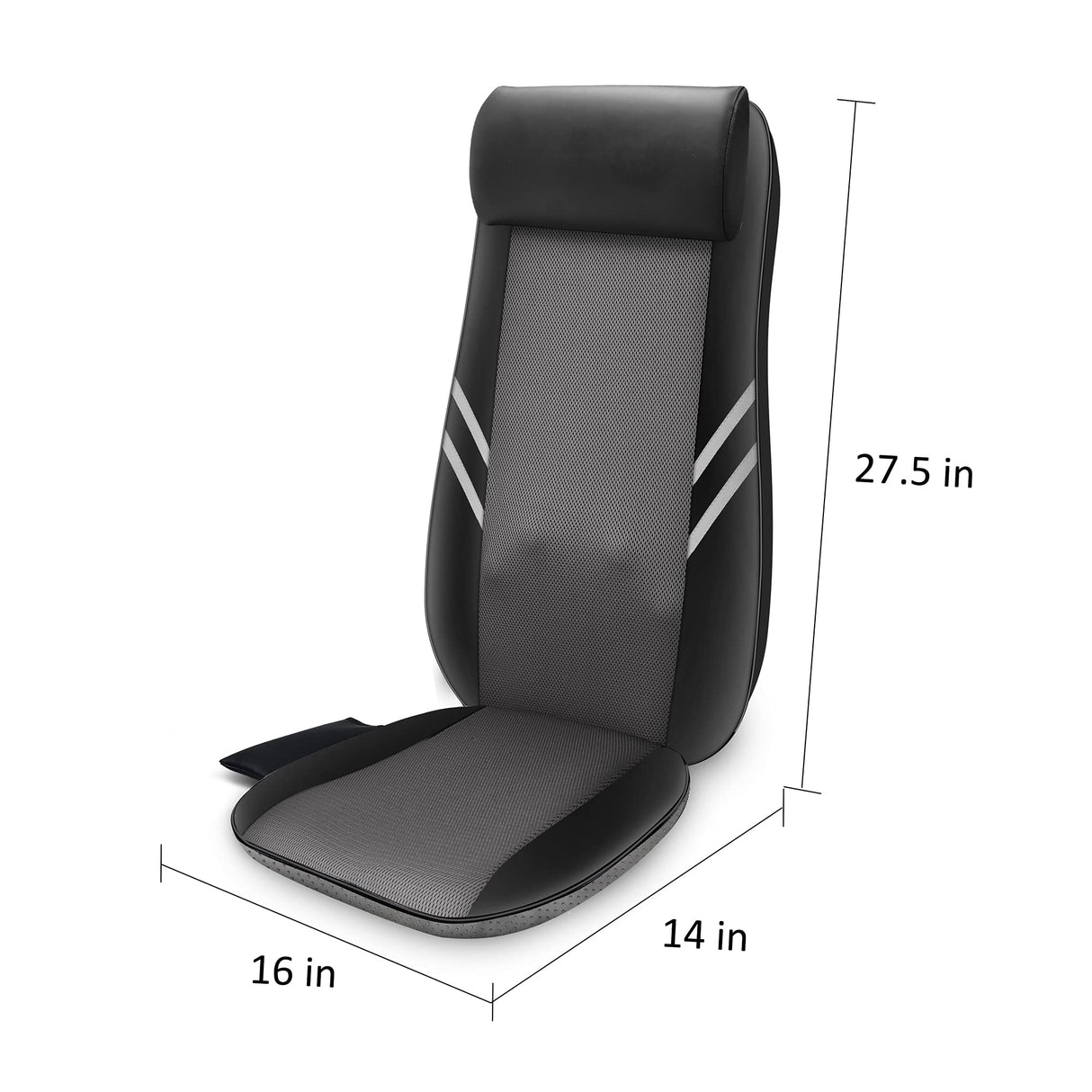 Snailax Back Massager with Heat,Shiatsu Massage Seat Cushion,8 Flexible Nodes for Full Back Massage Chair Pad,Chair Massager for Office,Gifts