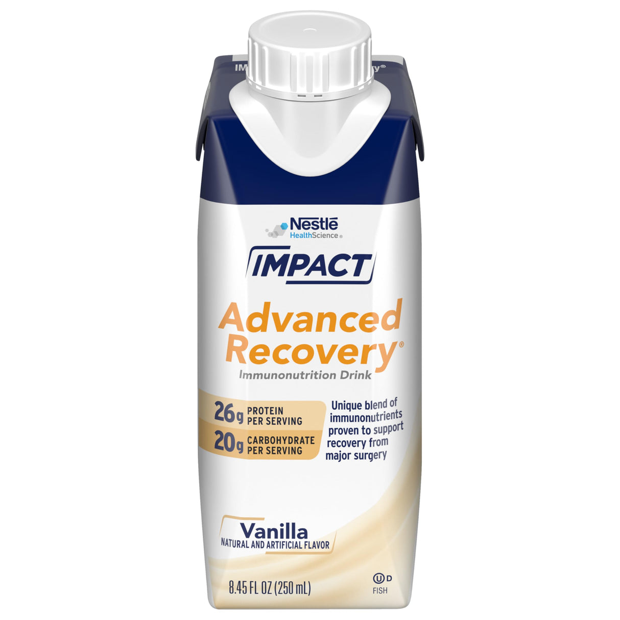 Nestle Impact Advanced Recovery Immunonutrition Drink Vanilla 8.45 oz Carton 10 Ct