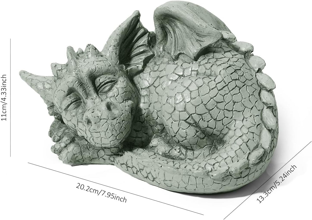 storchenbeck Sleeping Dragon Garden Outdoor Statue Adorable Mythical Creature Baby Sleeping Dragon