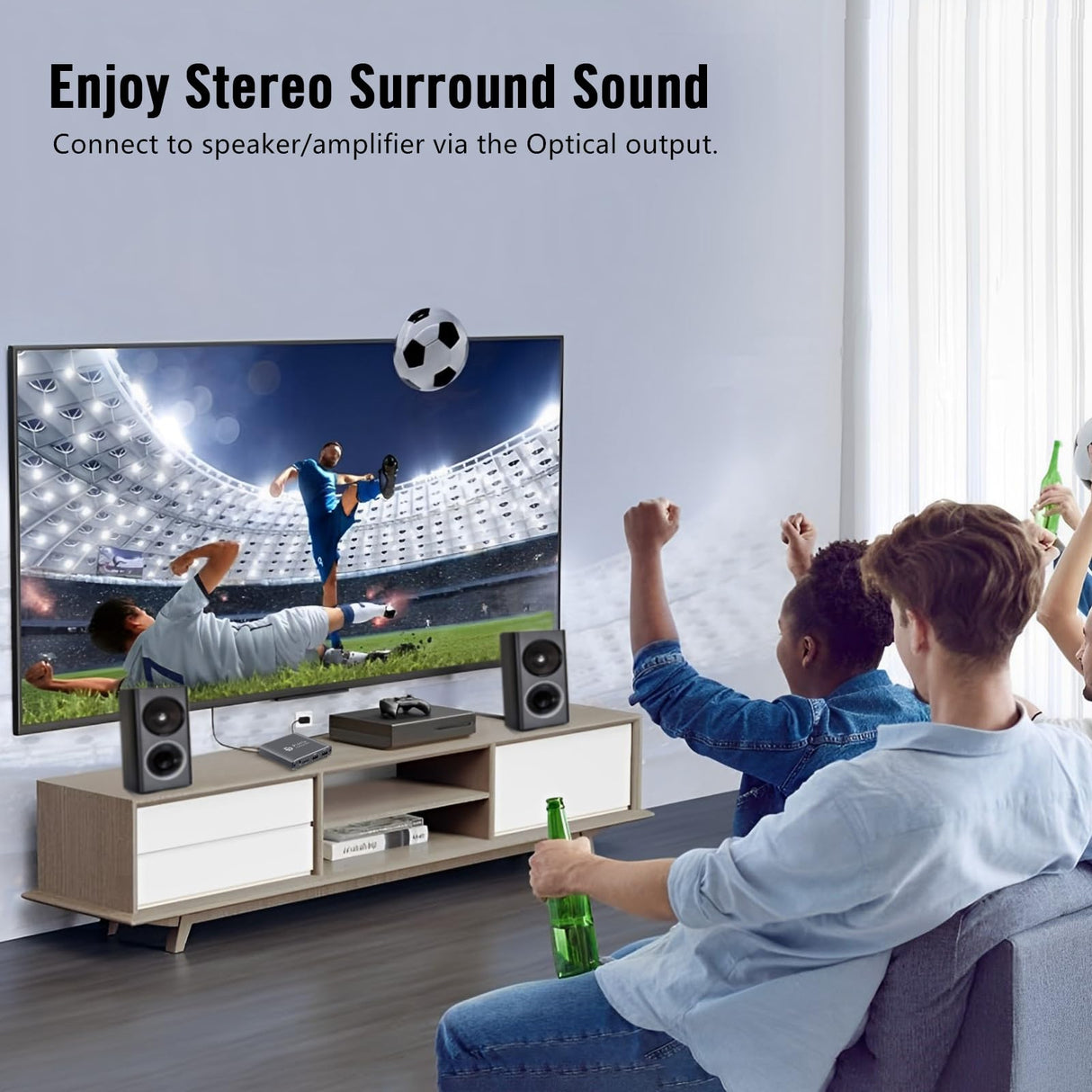 ByDiffer 4K Ultra HD Digital Media Player, TV MP4 Video Player for USB Drive/Micro SD Card, H.265/HEVC, Digital Signage, Auto Playback, HDMI/AV/Optical Output (Grey)