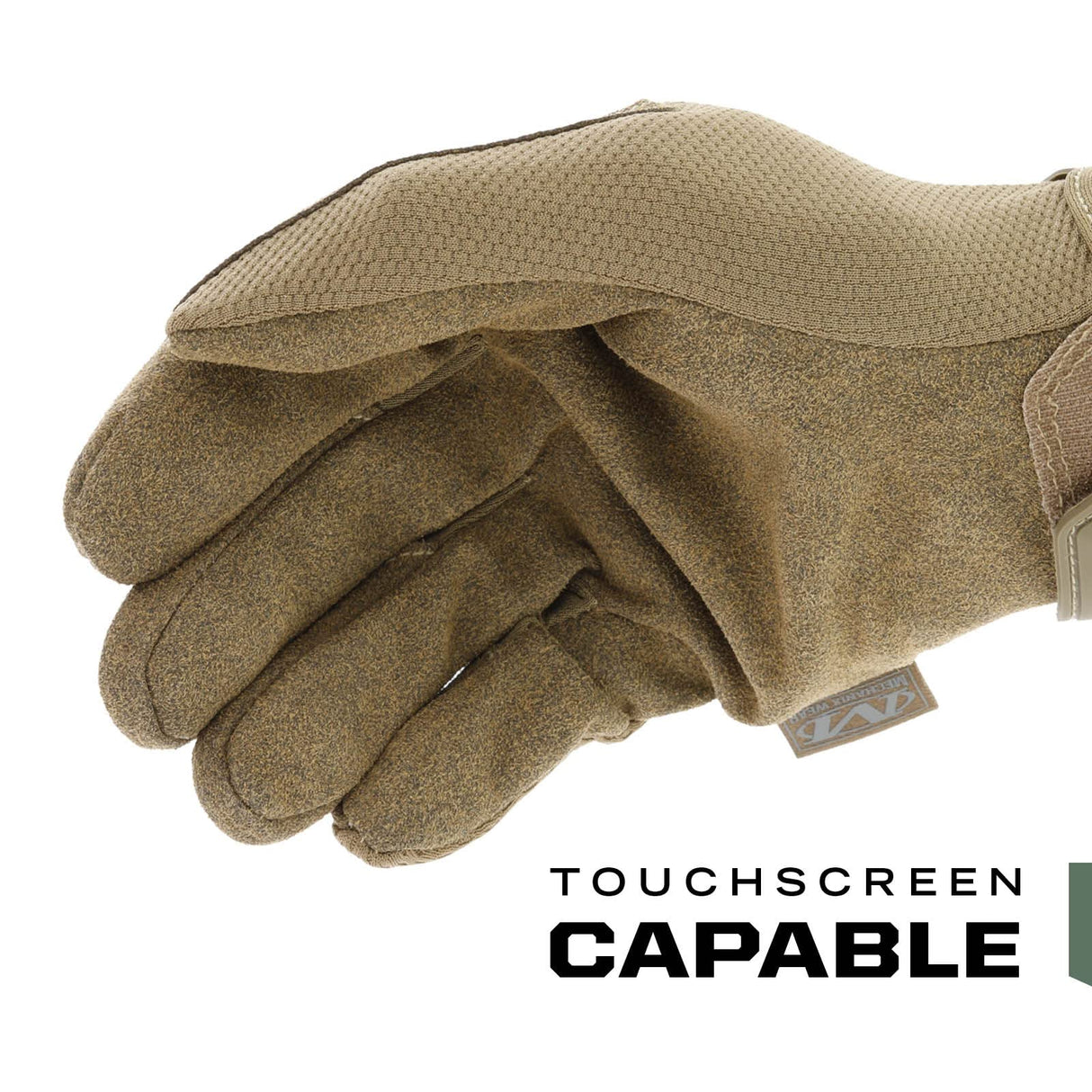 Mechanix Wear: The Original Coyote Tactical Work Gloves with Secure Fit, Flexible Grip for Multi-purpose Use, Durable Touchscreen Safety Gloves for Men (Large, Coyote Brown)