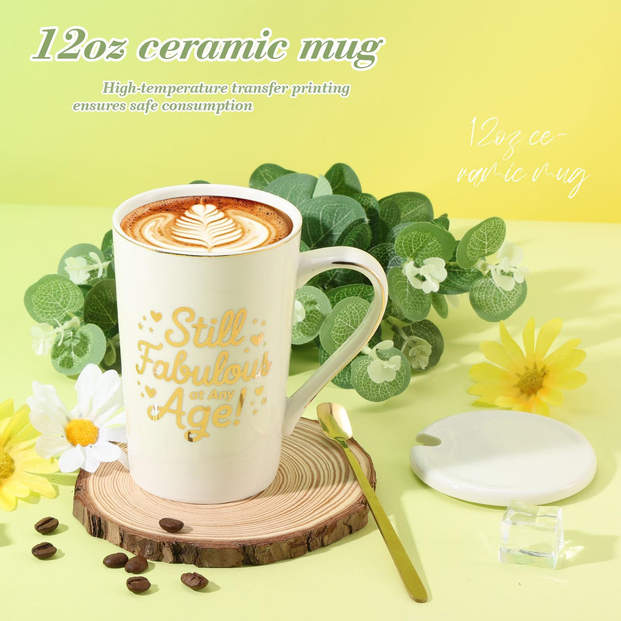 Birthday Gifts for Women, Daisy Birthday Gifts Box for Women Self Care Gift Happy Birthday Gift Baskets for Her ,Wife,Mom,Grandma,Girlfriend ,Best Friend,Sister,Thoughtful Christmas Gifts Box Set with Coffee Mug,Blanket