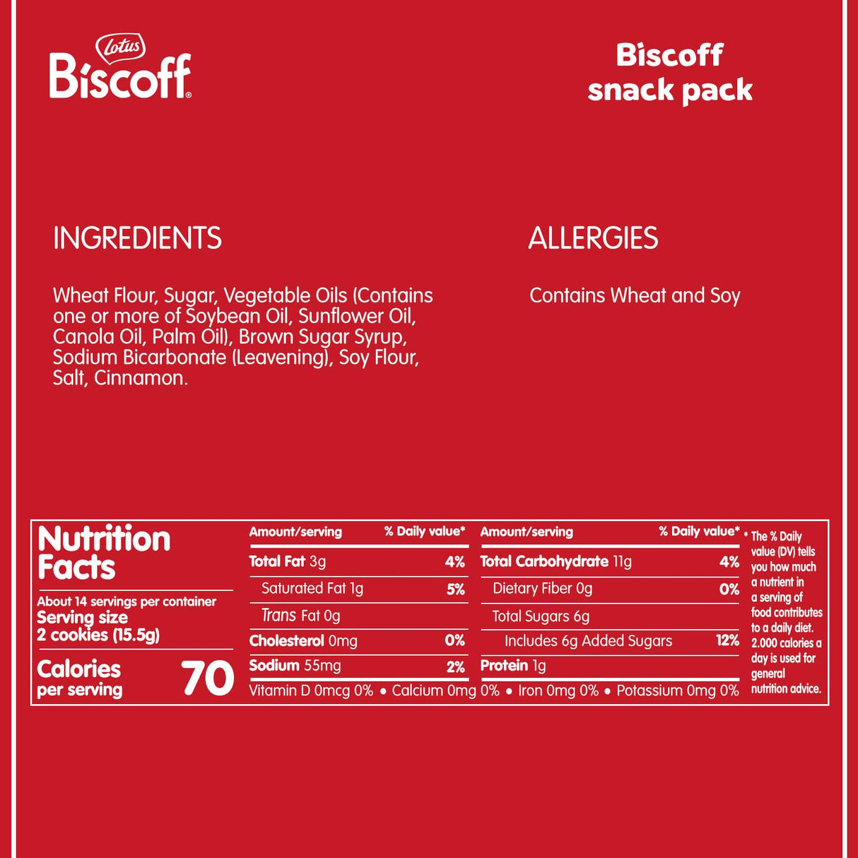 Biscoff Cookies Two-Pack, 64 Count