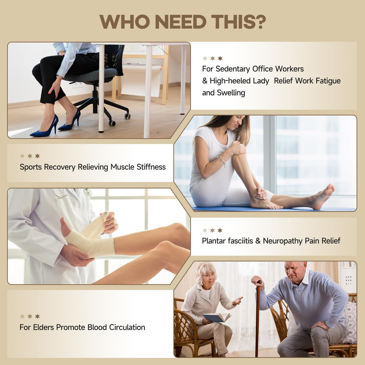 Foot Massager Mat for Neuropathy,EMS Foot Massager for Circulation and Pain Relief, Foldable Feet and Calves Massage Machine with 8 Modes and 32 Intensity Levels for Muscle Relaxation,FSA HSA Eligible