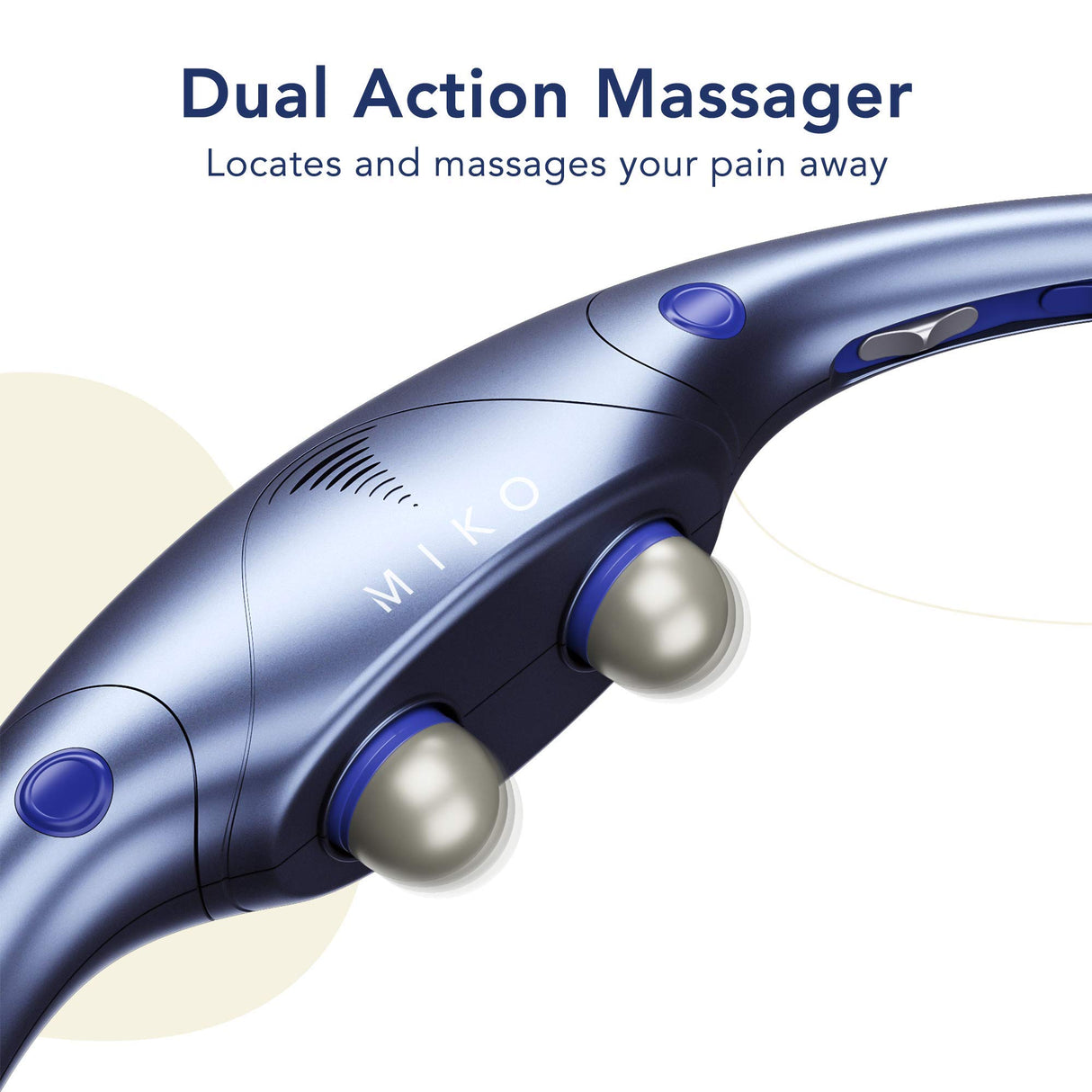 Back and Neck Massager with Heat, Shiatsu Deep Kneading Massage and Vibration for Back, Neck, Shoulder, Leg, Foot, and Full Body Therapy - Relieve Muscle Pain at Home, Office & Gym (Renewed)