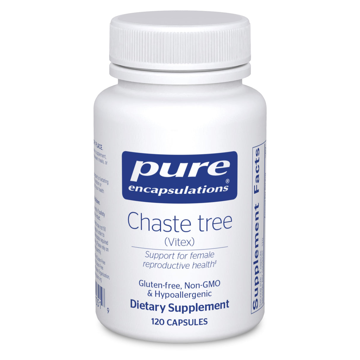 Pure Encapsulations Chaste Tree (Vitex) - Supports Menstrual Cycle Regularity - for Breast Comfort* - Women's Supplement - Hormonal Balance Support - Non-GMO & Vegan - 120 Capsules