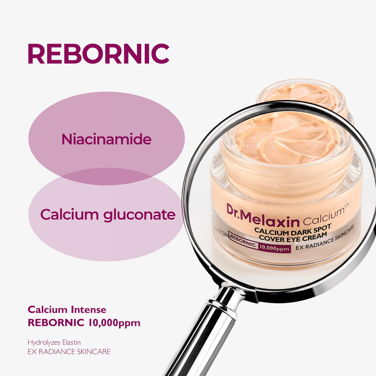 Dr.Melaxin Cemenrete Calcium Dark Spot Cover Eye Cream for Sagging Under Eye Skin, Puffiness&Eye Bags, Conceal Dark Circles and Fine Lines 0.52oz