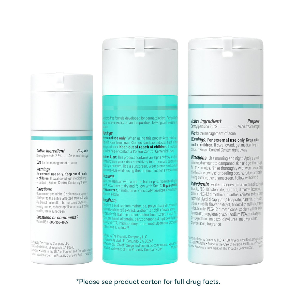 Proactiv Solution Acne Treatment Kit, Original 3-Step Face Routine, 30-Day